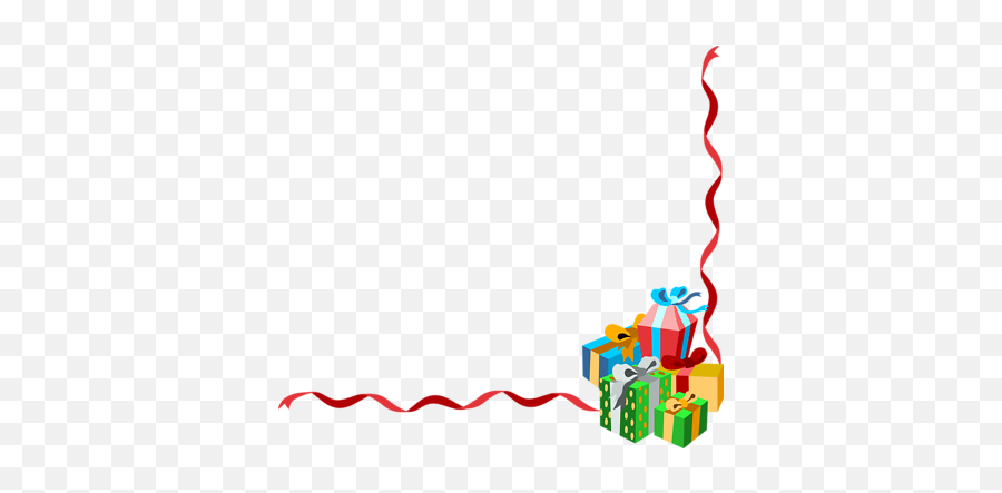 Christmas Clipart - Birthday Corner Border Design Emoji,Holly Border Clipart