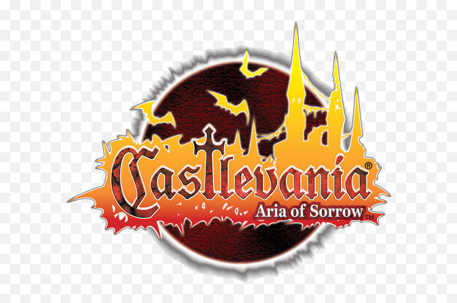 Castlevania Aria Of Sorrow Logo Png - Castlevania Aria Of Sorrow Title Emoji,Castlevania Logo