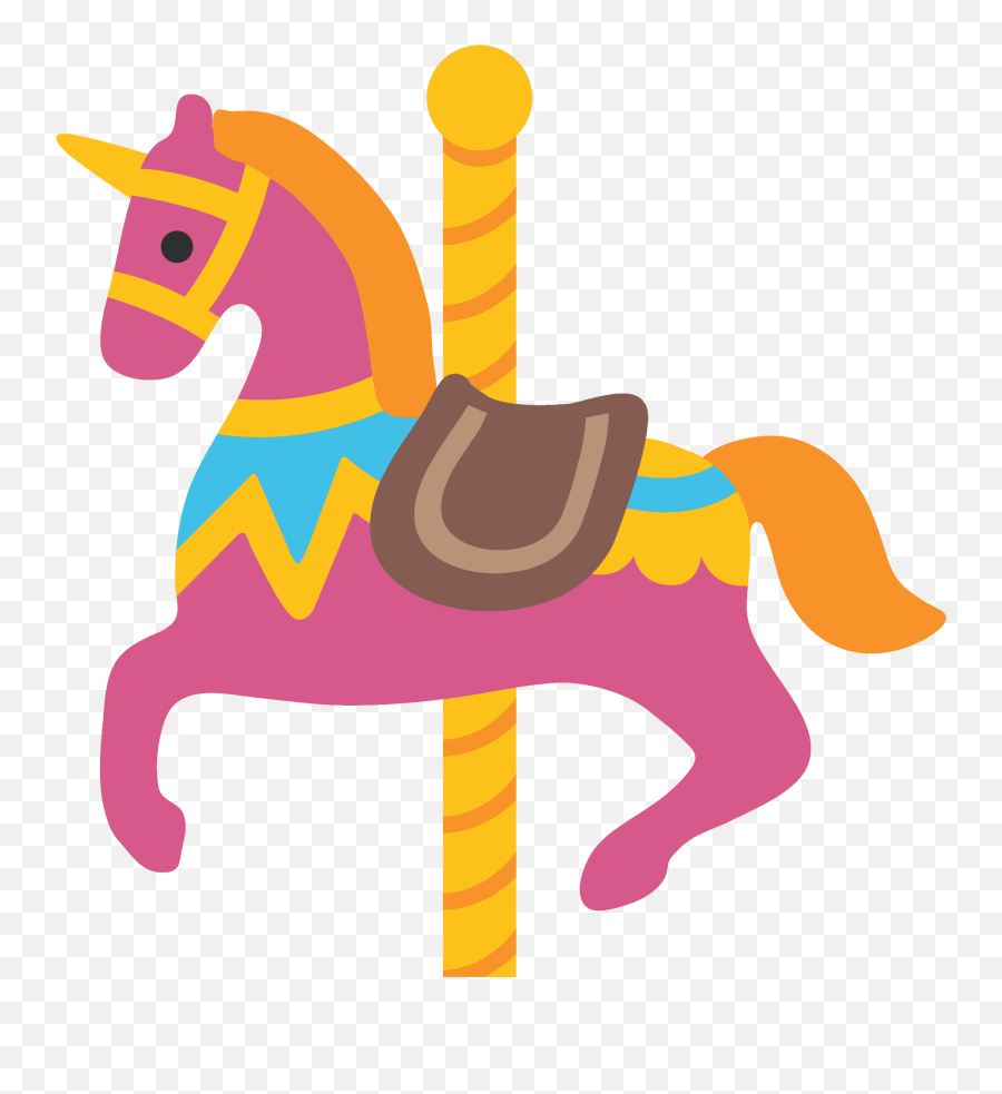 Carousel Horse Emoji Clipart - Carousel Emoji,Carousel Clipart