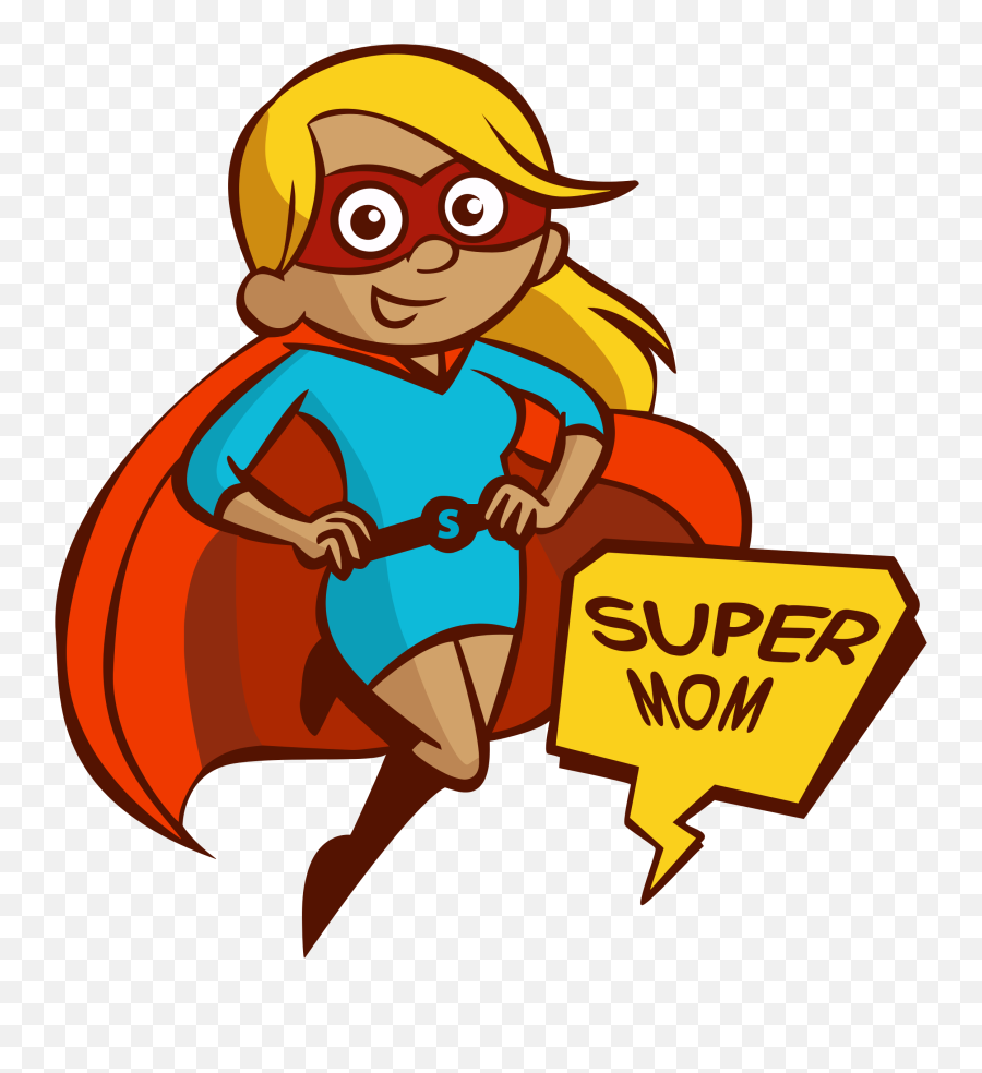 Super Mom Clipart - Super Mom Clipart Emoji,Mom Clipart