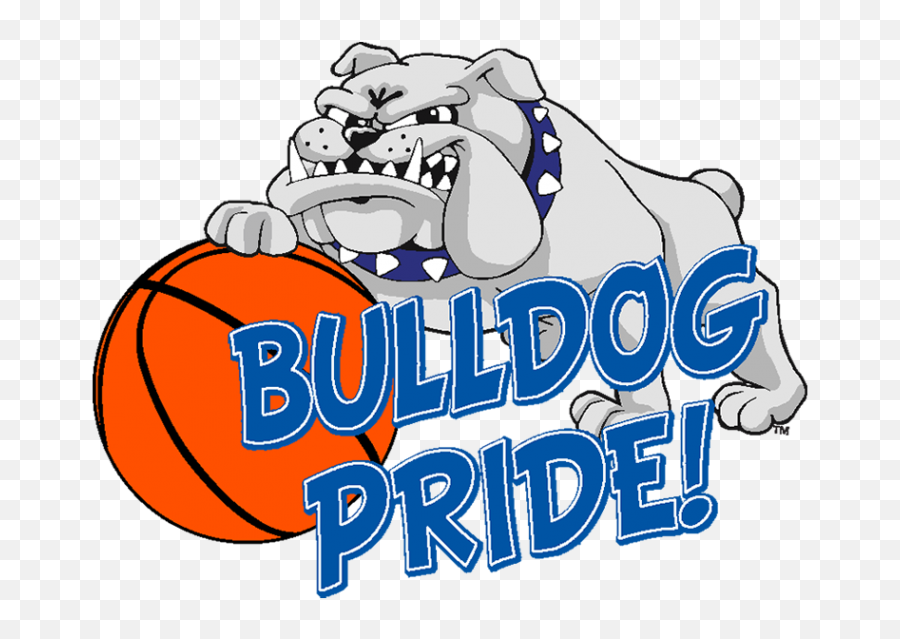 Bulldog Playing Basketball Clipart - Bulldogs Playing Basketball Clipart Emoji,Bulldog Clipart