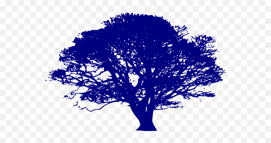 Dark Blue Tree Clip Art At Clkercom - Vector Clip Art Green Oak Tree Clipart Emoji,Darkness Clipart