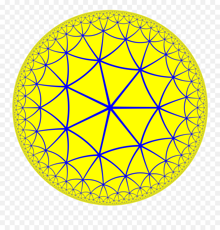 Order - 7 Triangular Tiling Wikipedia Triangular Tiling Emoji,Triangle Pattern Png