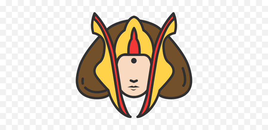 Luke Skywalker Queen Queen Amidala Starwars Icon - Free Star Wars Amidala Clipart Emoji,Starwars Clipart