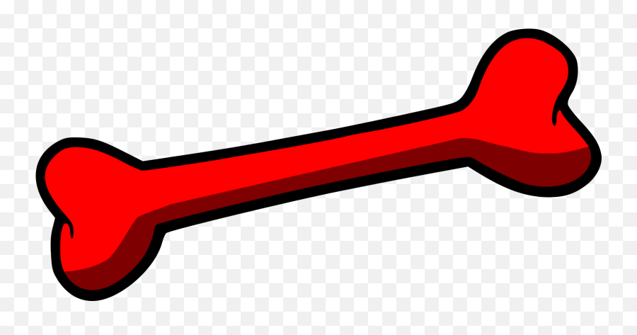 Red Dog Bone Clip Art - Red Dog Bone Clipart Emoji,Bone Clipart