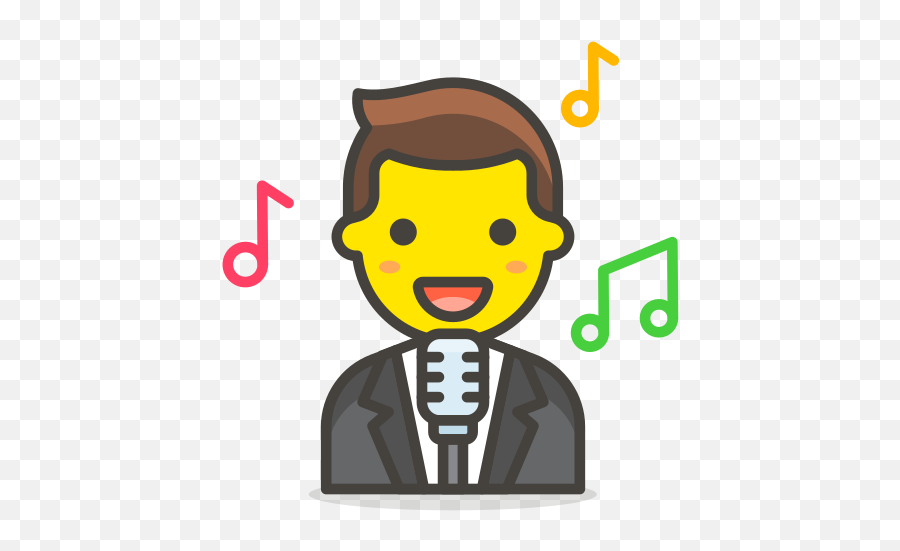 Man Singer Icon Emoji,Singer Png