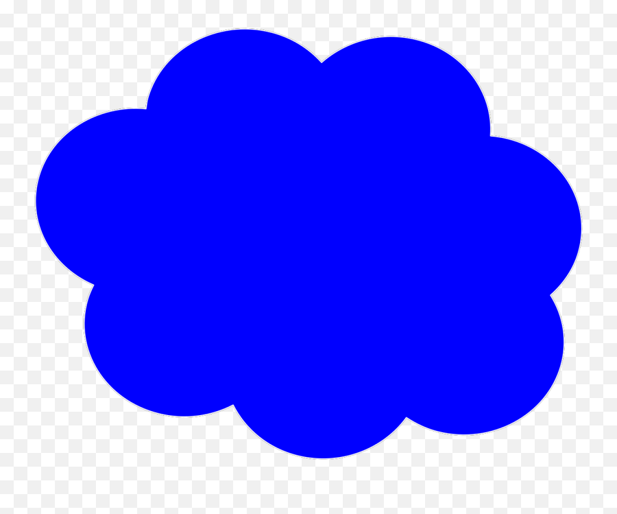 Cartoon Cloud Clipart Blue - Blue Clouds Clipart Emoji,Cloud Clipart