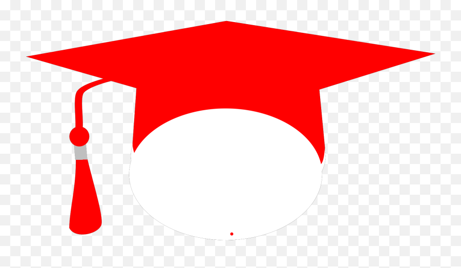 Red Grad Cap Clipart Png Image With No - Red Transparent Background Graduation Cap Emoji,Graduation Cap Clipart