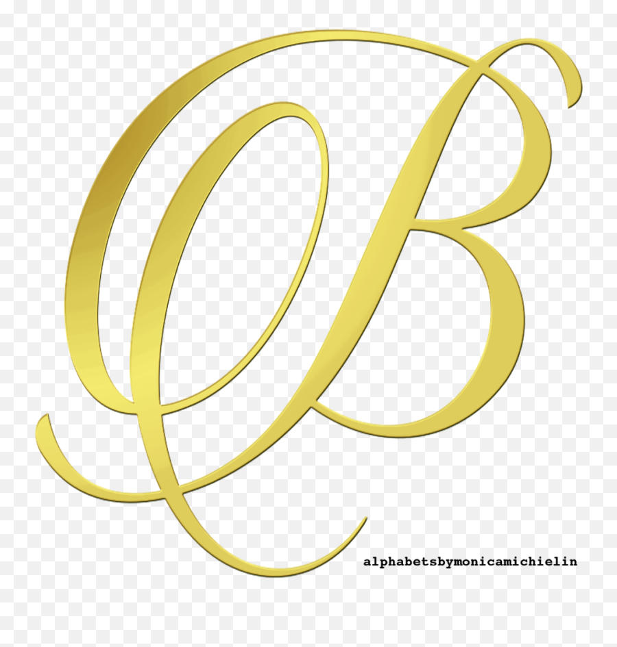 Monica Michielin Alphabets Alfabeto Dourado Png Golden Emoji,B Png