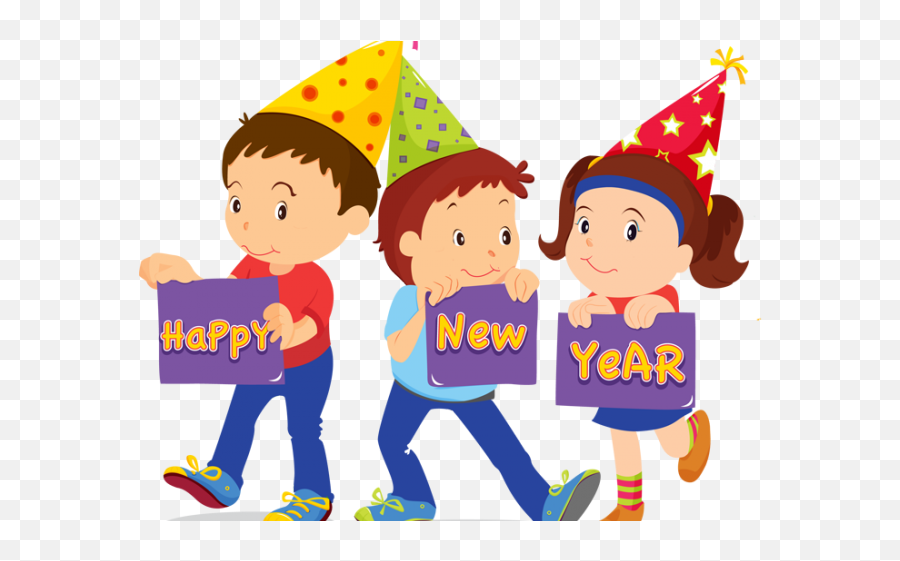 Download Happy New Year Clipart Child - Clipart Happy New New Year Emoji,Child Clipart