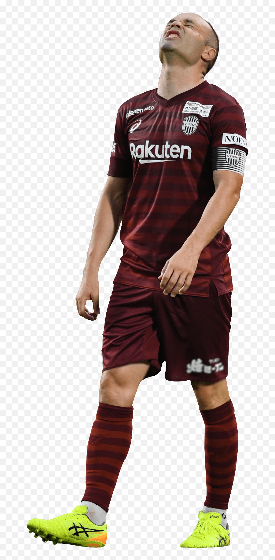 Andrés Iniesta Football Render - 58543 Footyrenders Emoji,Kobe Png