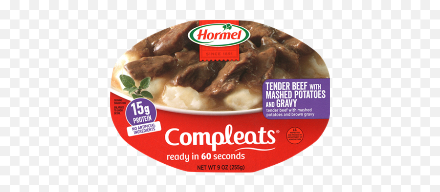 Hormel Compleats Tender Beef With Mashed Potatoes And Gravy Emoji,Mashed Potatoes Png