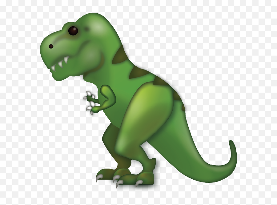 Green Clipart T Rex Green T Rex - Iphone Dinosaur Emoji Png,T Rex Clipart