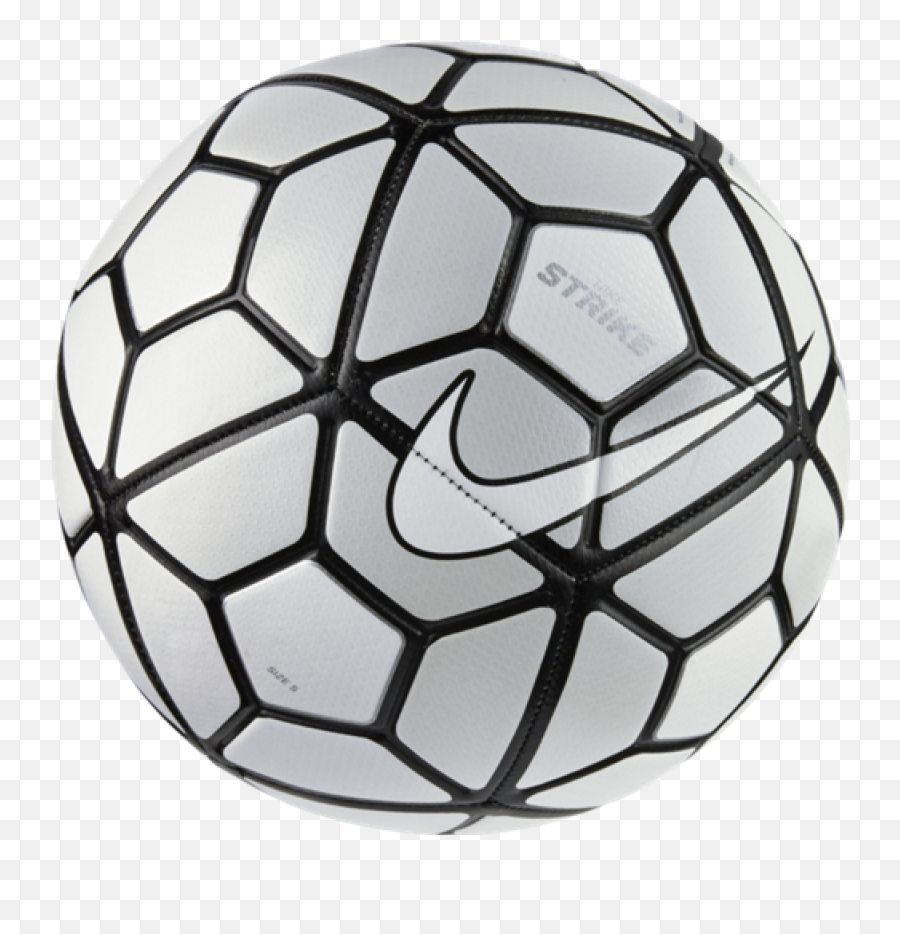 Download Black And White Nike Soccer Ball - Full Size Png Emoji,Sports Balls Clipart Black And White