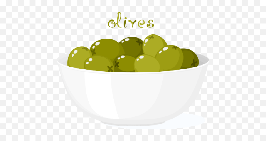 Download Hd Bowl Of Olives Clipart Bowl Olive Clip Art - Punch Bowl Emoji,Bowl Clipart