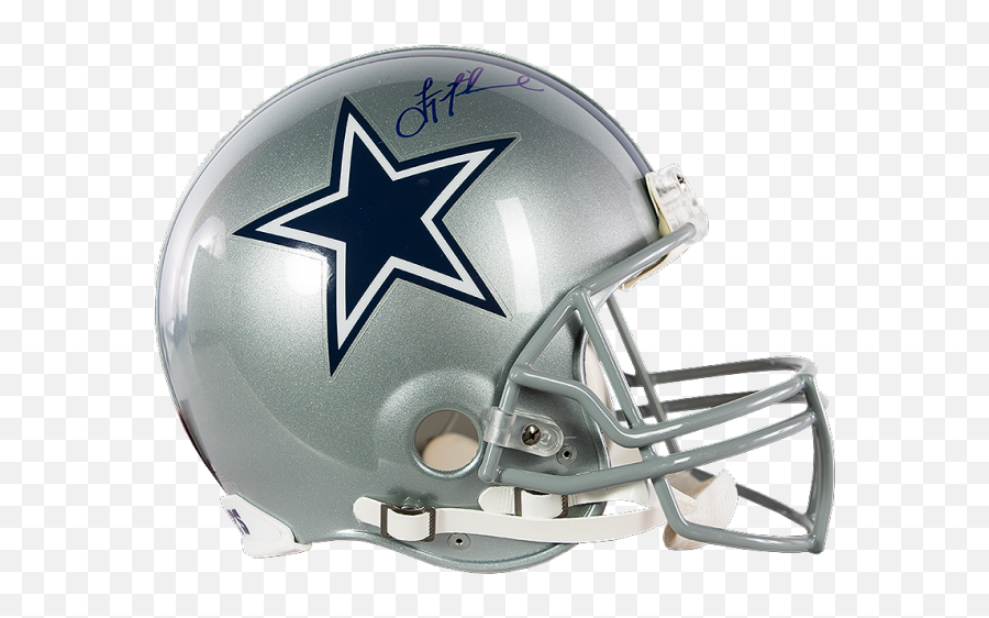 Troy Aikman Signed Full - Size Dallas Cowboys Helmet Transparent Dallas Cowboys Helmet Png Emoji,Dallas Cowboy Logo