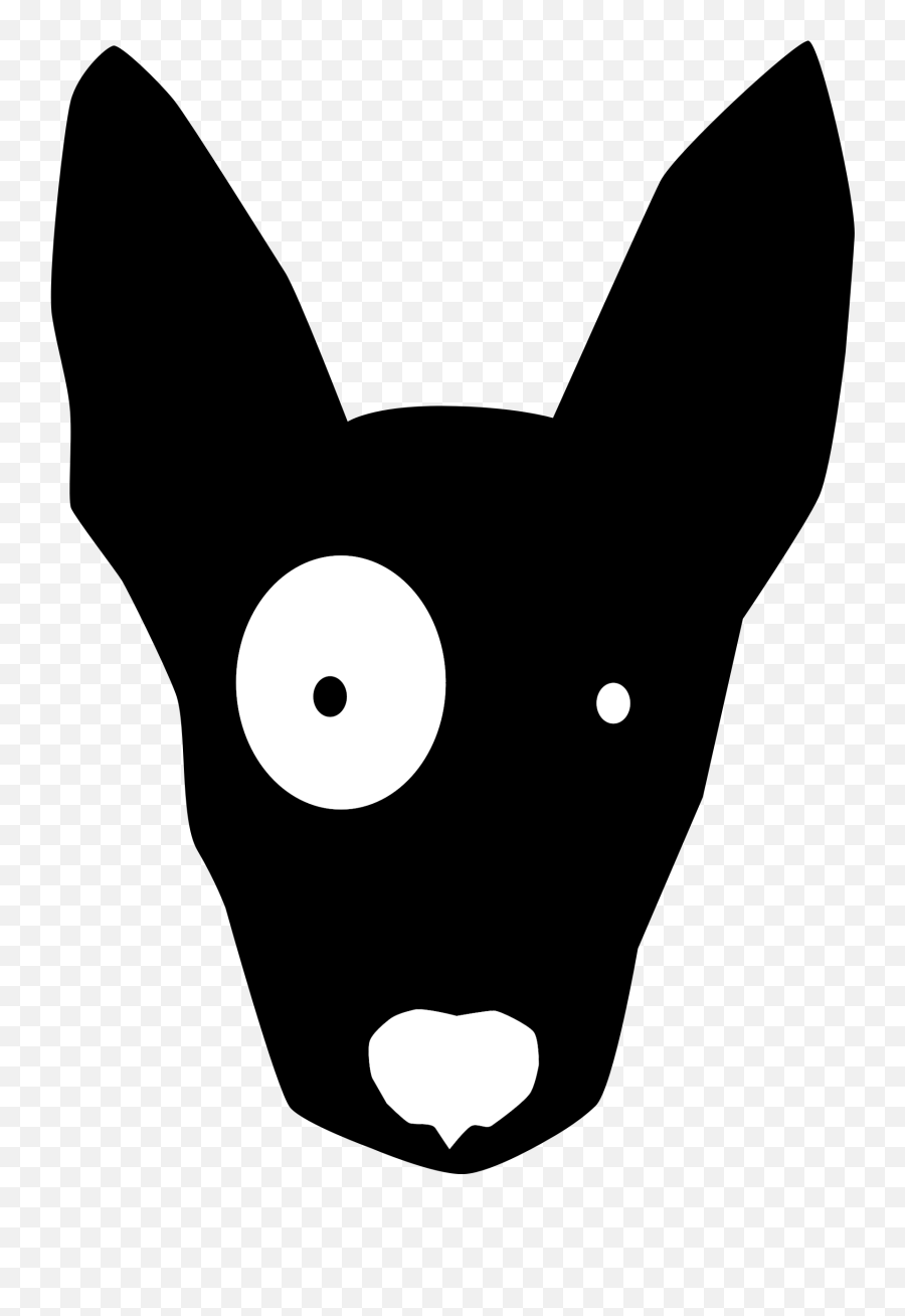 Dog Png Cartoon - Black Cartoon Dog Silhouette Dog Face Silhouette Dog Face Clipart Emoji,Corgi Clipart