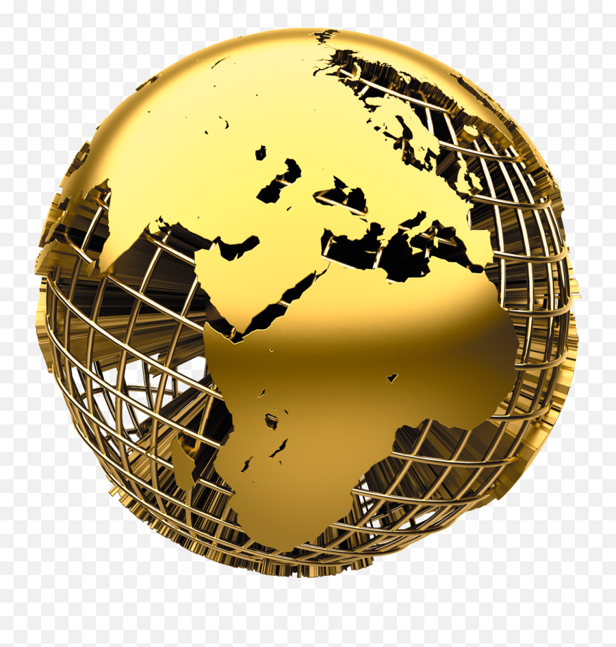Globe Png Image - Golden Globe Png Globe Gold Icon Png Web Globe Gold Icon Emoji,Globe Png