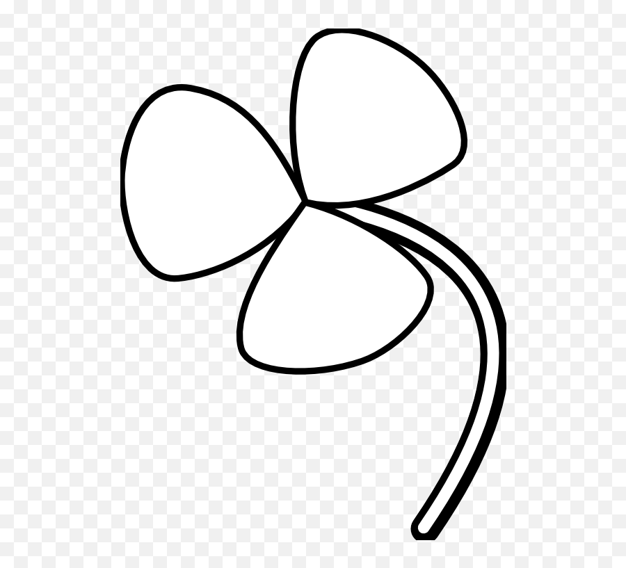Irish Clipart Black And White Irish - Three Leaf Flower Draw Emoji,Shamrock Clipart Black And White