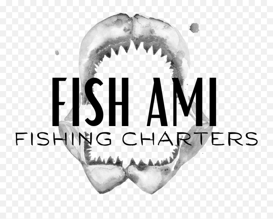 Fish Ami Fishing Charters - Shark Jaw Painting Emoji,Charters Logo