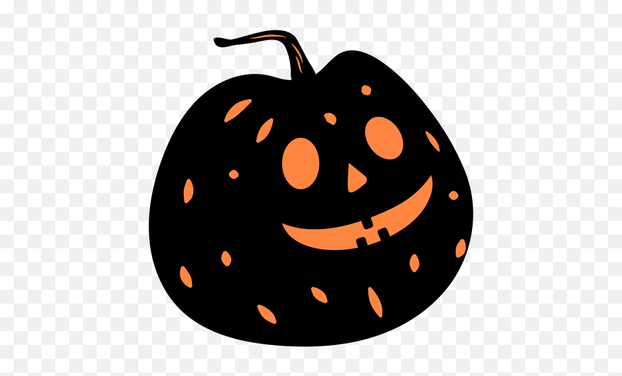 Black Carved Pumpkin Illustration - Transparent Png U0026 Svg Dot Emoji,Pumpkin Outline Png
