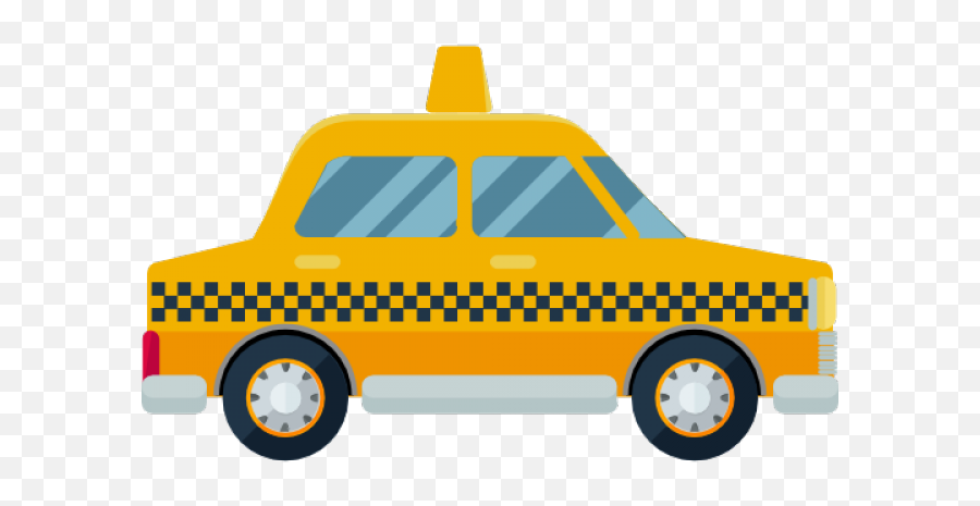 Taxi Clipart Transportation - Car Taxi Cartoon Png Emoji,Transportation Cliparts