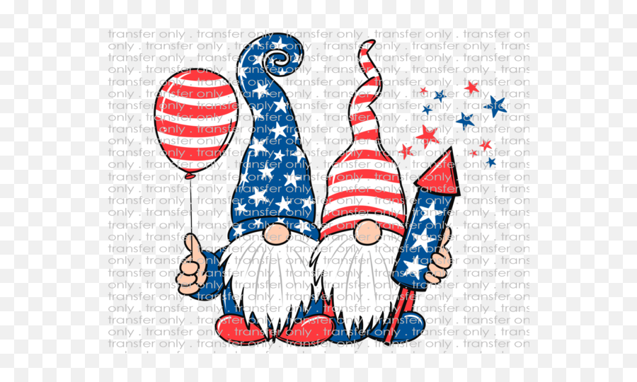 Patriotic Gnomes - Waterslide Sublimation Transfers Patriotic Gnomes Emoji,Patriotic Clipart Black And White