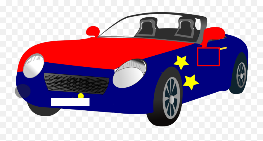 Red Blue Convertible Sports Car Png Svg Clip Art For Web Emoji,Sports Car Clipart