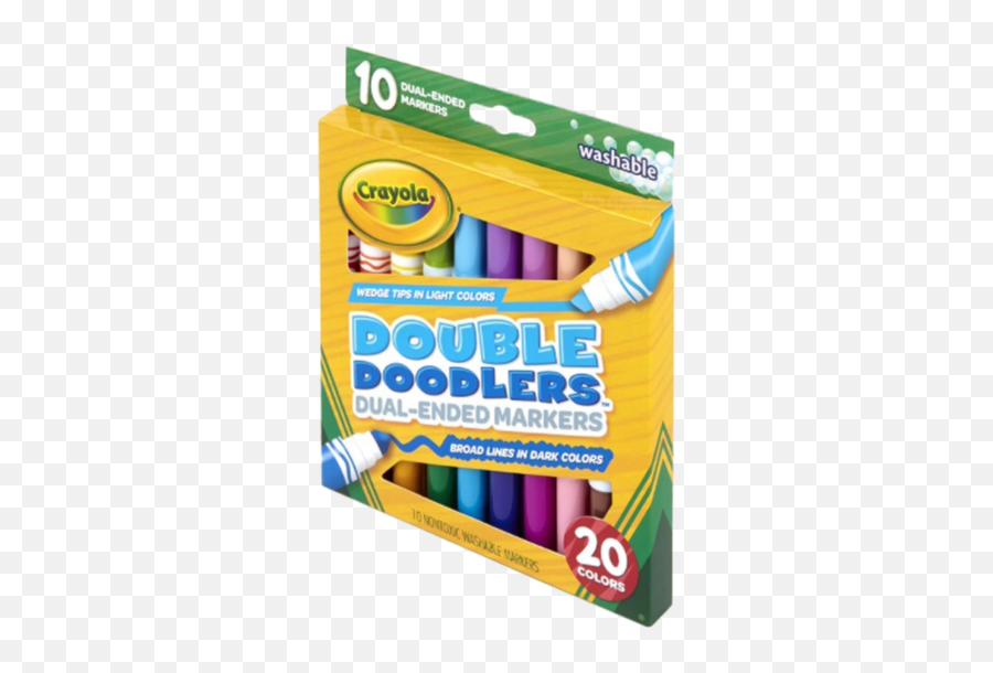 Crayola Washable Double Doodler Markers 10ct Emoji,Marker Line Png