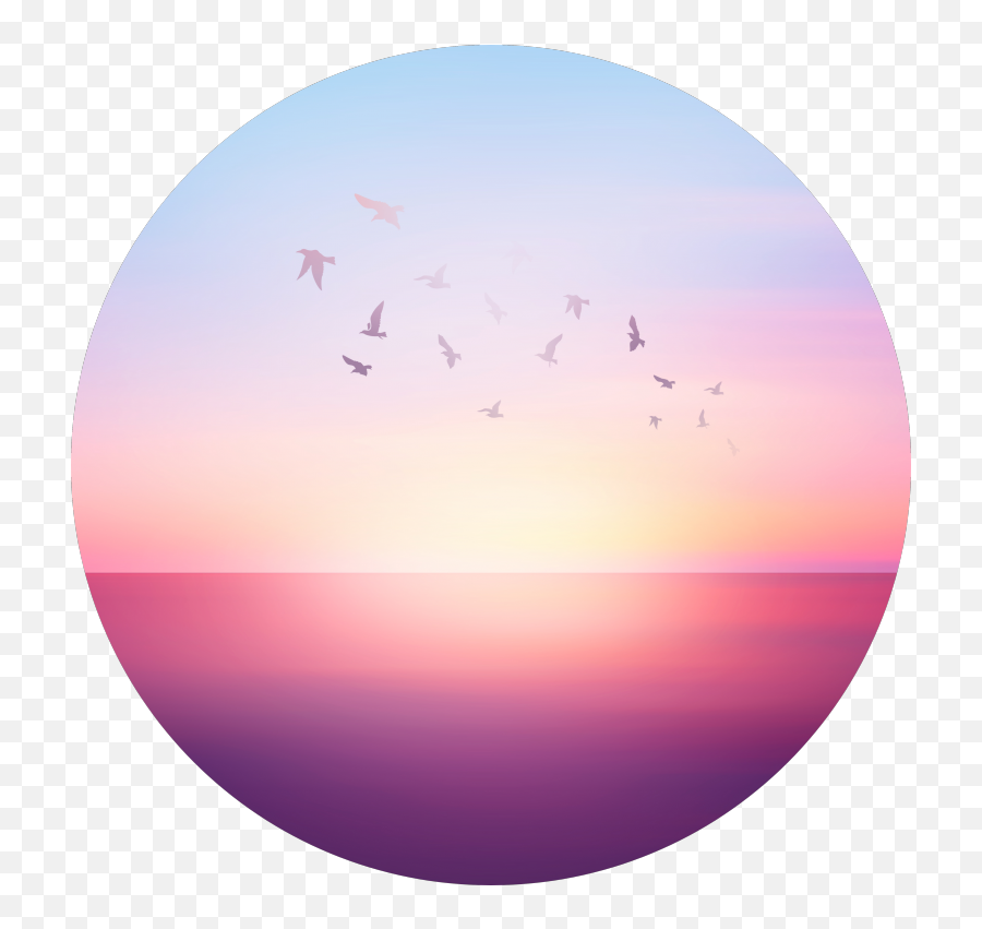 Download Hd Abstract Sunset Viii - Circle Transparent Png Emoji,Abstract Circle Png