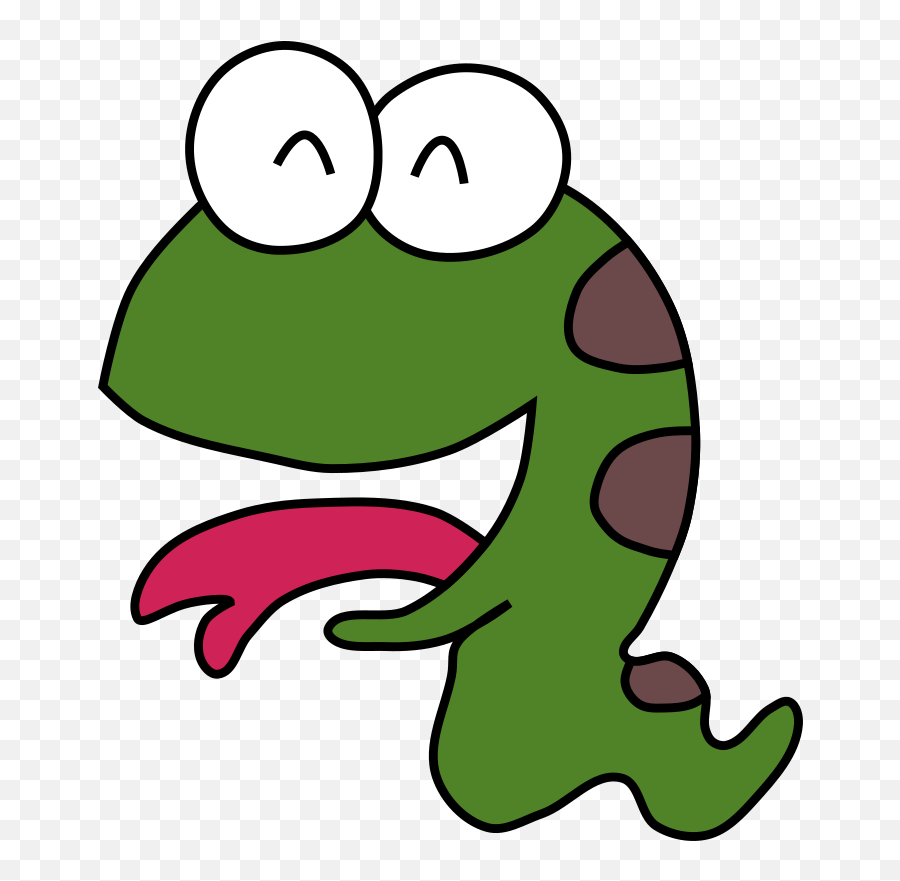 Happy Python - Openclipart Emoji,Cartoon Snake Png