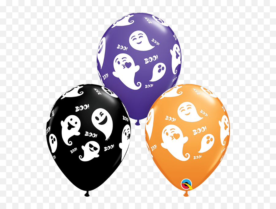 Emoji Ghosts 11 Latex Balloons - 50 Pk Party Supplies,Balloon Emoji Png