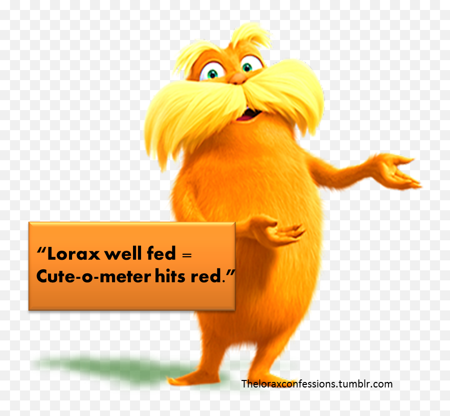 Lorax Well Fed U003d Cute O Meter Hits Red - Cartoon Full Size Emoji,The Lorax Png