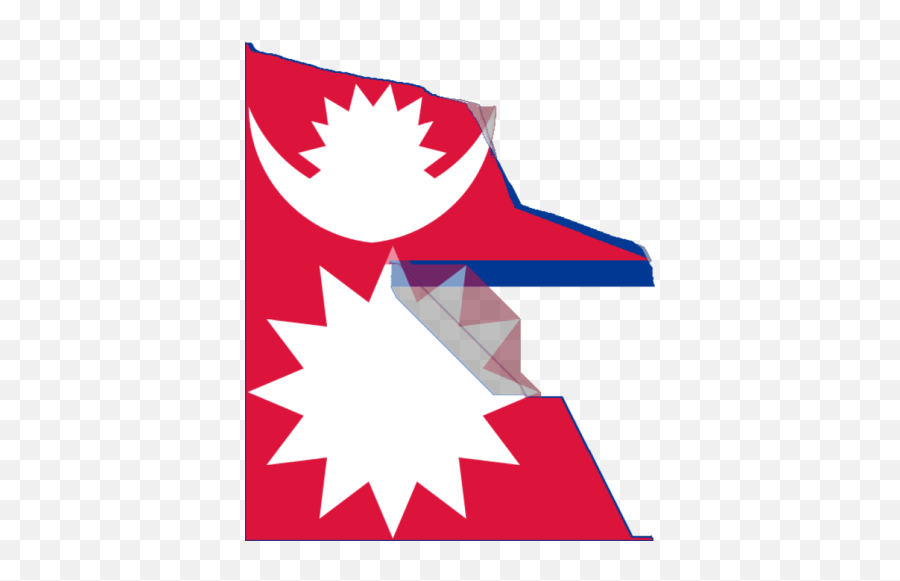 Nepal Flag But I Applied Content - Aware Scaling To It Emoji,Nepal Flag Png