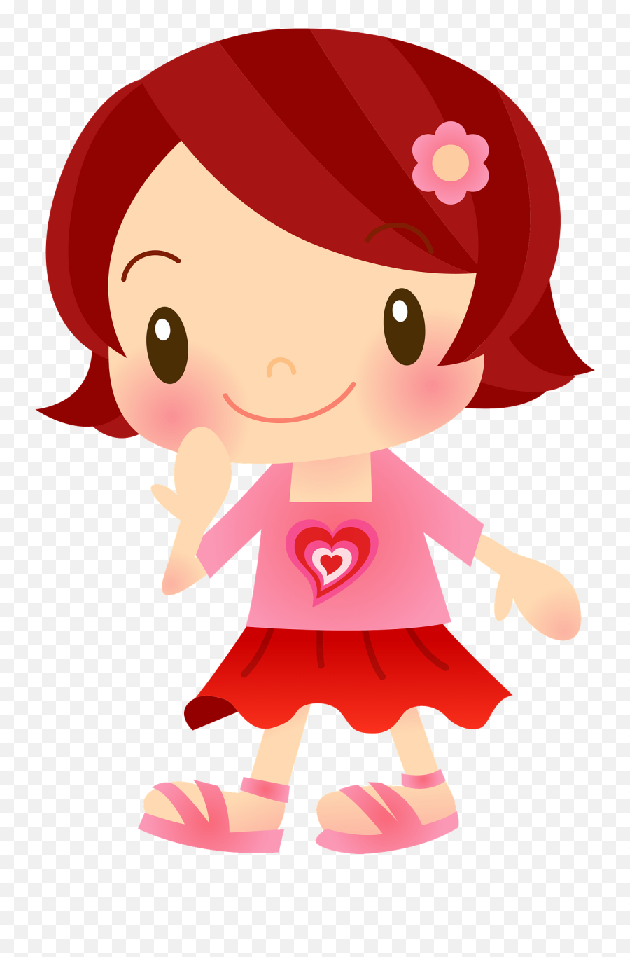 Little Girl Clipart Free Download Transparent Png Creazilla - Fictional Character Emoji,Little Girl Clipart