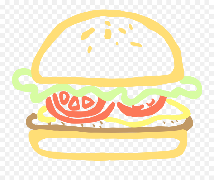 Burger Clip Art At Clker - Cartoon Black Burger Png Emoji,Burger Clipart