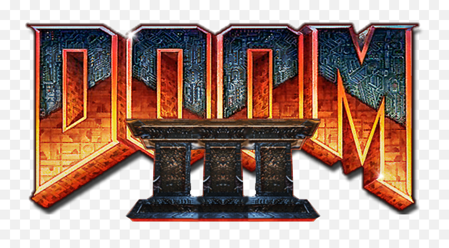 Doom 3 Logo Recreation - Png Doom 3 Logo Emoji,Doom Logo