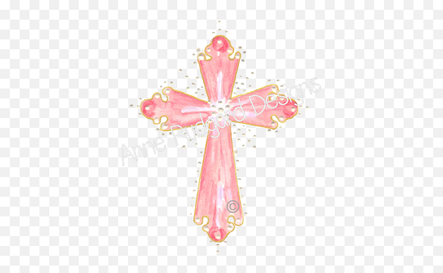 Pink Baptism Cross Png Transparent Png Emoji,Confirmation Clipart