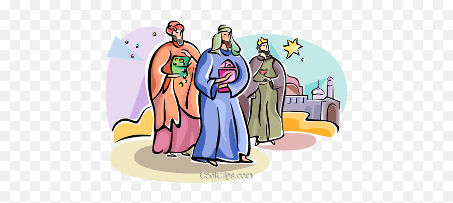 3 Wise Men Epiphany Royalty Free Vector - Poesia Tre Re Magi Emoji,Epiphany Clipart
