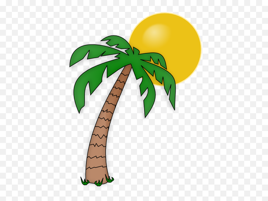 Clip Art College Many Interesting - Cartoon Transparent Background Palm Tree Emoji,College Clipart