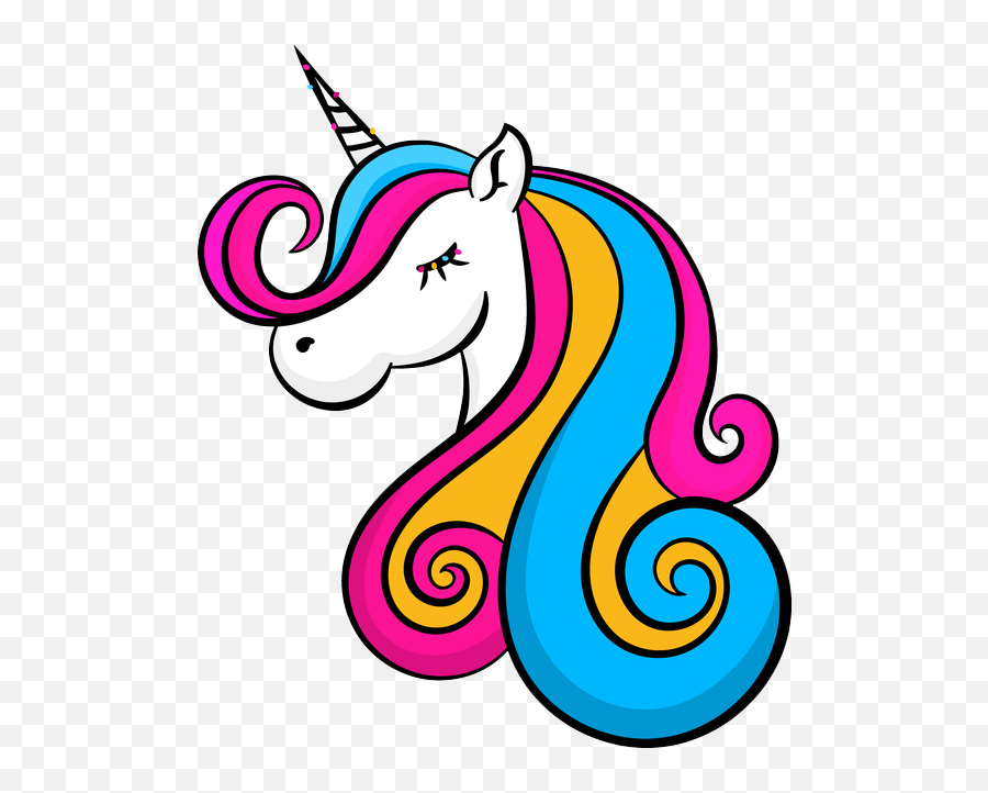 Clip Art Unicorn Vector Graphics - Cartoon Vector Unicorn Png Emoji,Unicorn Clipart