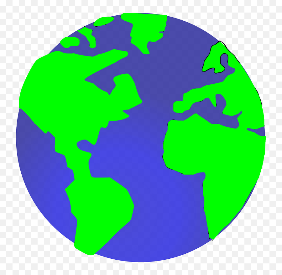 Globe Clipart - Clip Art Emoji,World Map Cliparts