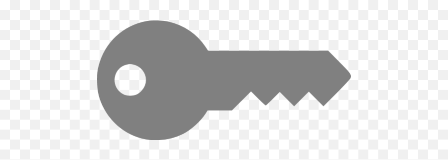 Gray Key Icon - Grey Key Icon Png Emoji,Key Transparent