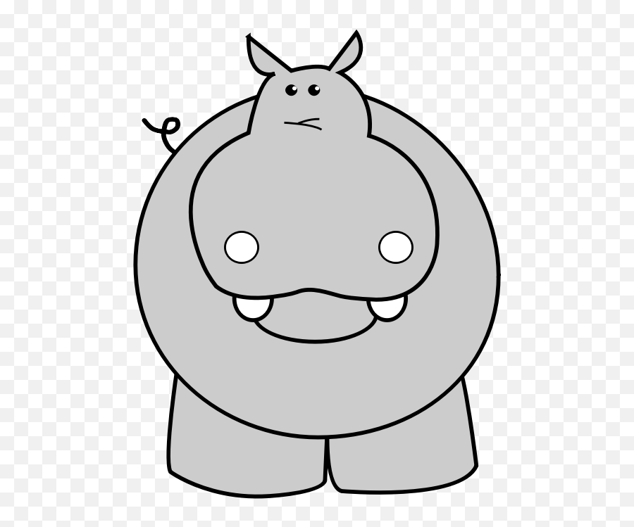 Cartoon Nose Png - Dot Emoji,Hippo Clipart