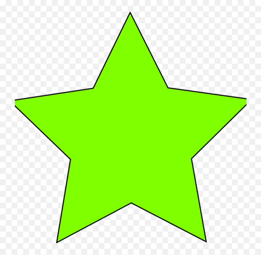Light Green Star Clipart Png For Web Transparent Png - Free Emoji,Star Trek Clipart