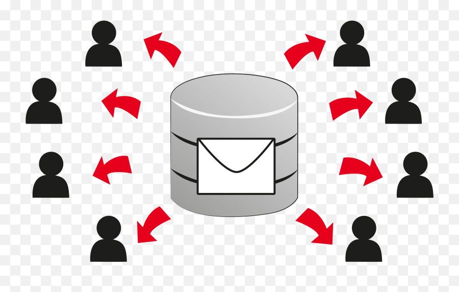 Download Responsive Database Email List - Email List Clip Emoji,Email Clipart Black And White