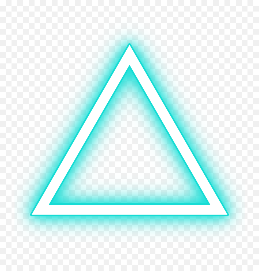 Triangle Neon Neontriangle 339454765052211 By Fractorz Emoji,Blue Triangle Png