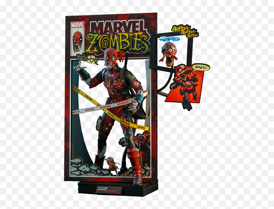 Zombie Deadpool Sixth Scale Collectible Figure By Hot Toys Emoji,Zombies Transparent