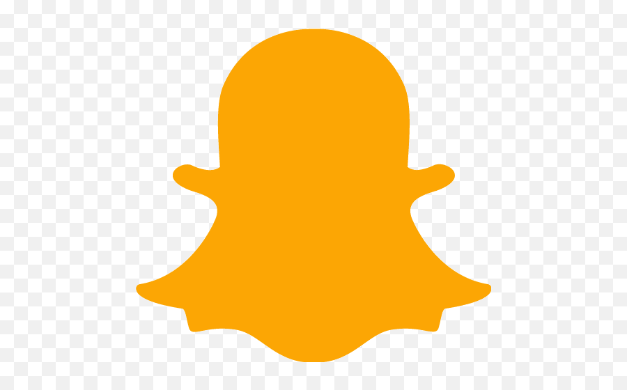 Orange Snapchat 2 Icon - Free Orange Social Icons Snapchat Orange Emoji,Snapchat Logo Png