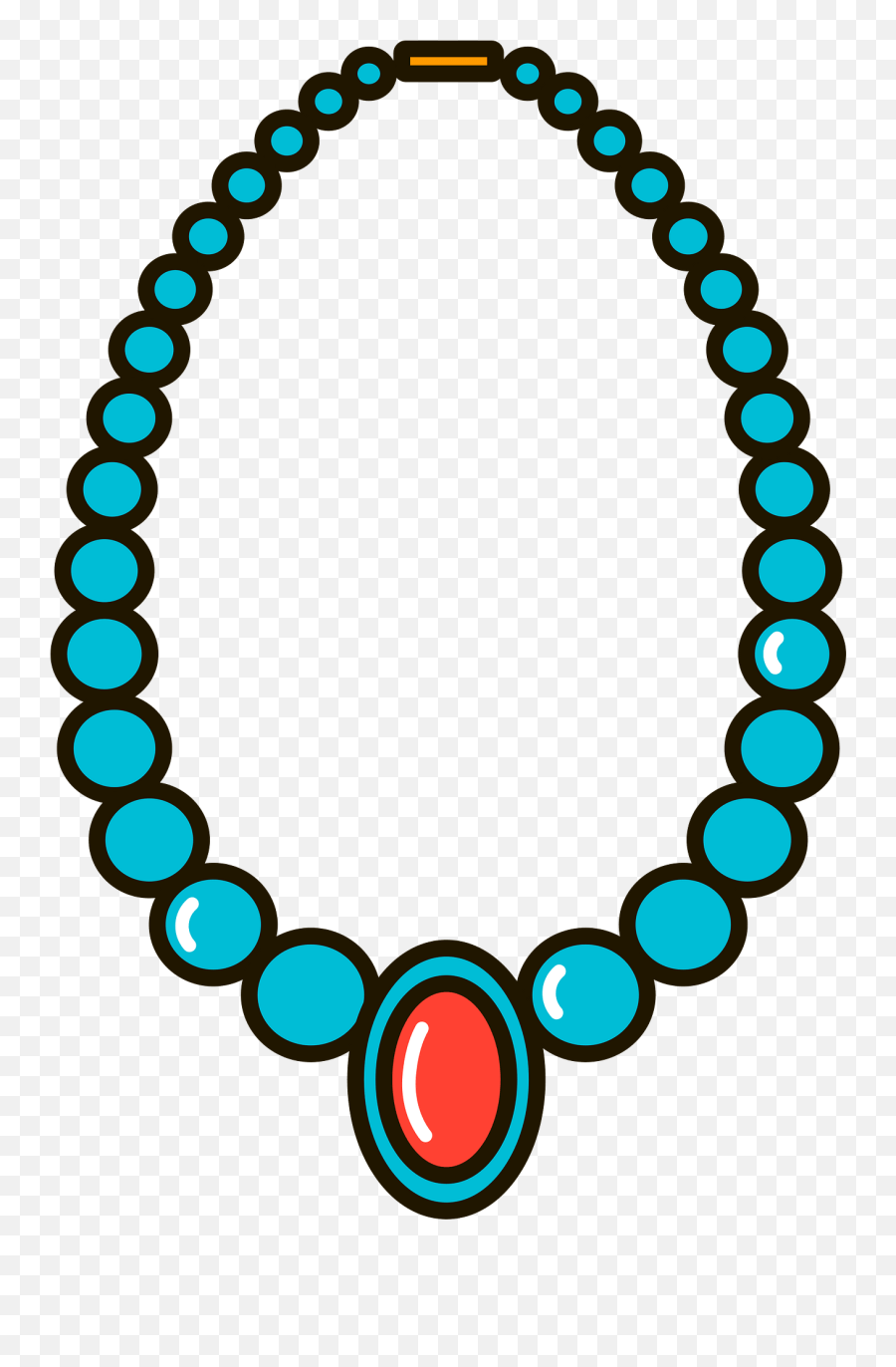 Necklace Clipart - Dot Emoji,Necklace Clipart